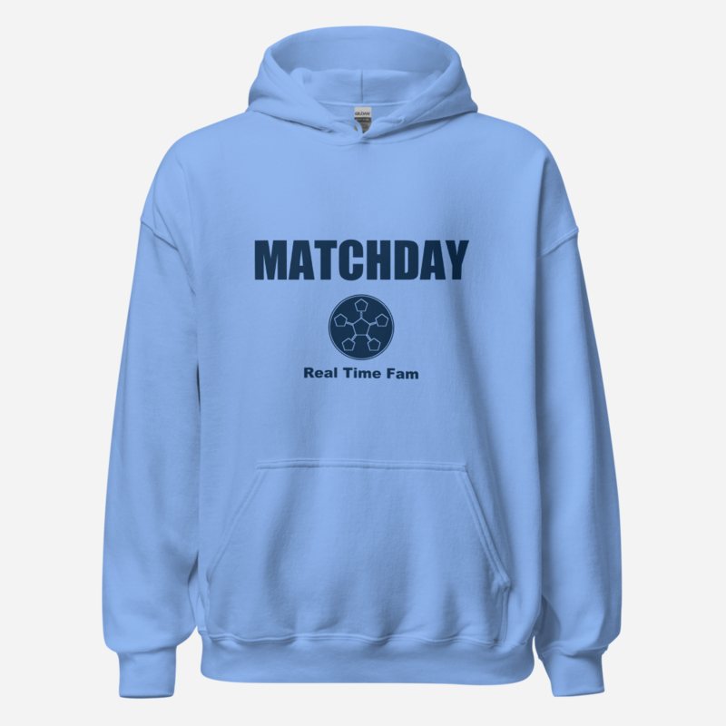 RealTimeFam Matchday Hoodie in Carolina Blue