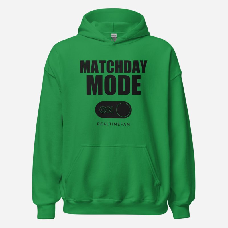 RealTimeFam Matchday Mode Matchday Hoodie in Irish Green