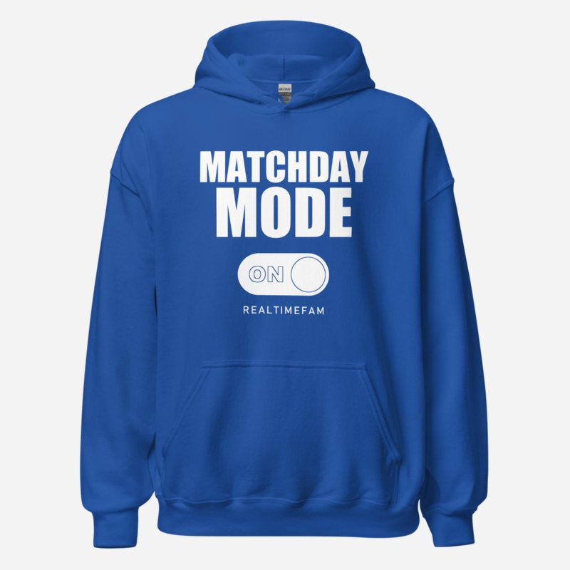 RealTimeFam Matchday Mode Matchday Hoodie in Royal