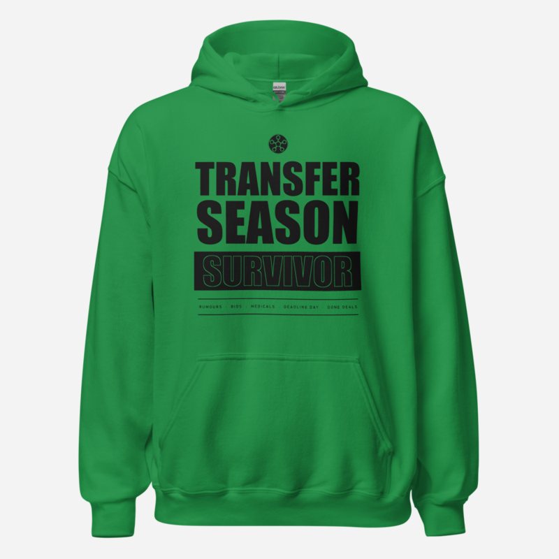RealTimeFam Transfer Season Survivor Matchday Hoodie in Irish Green