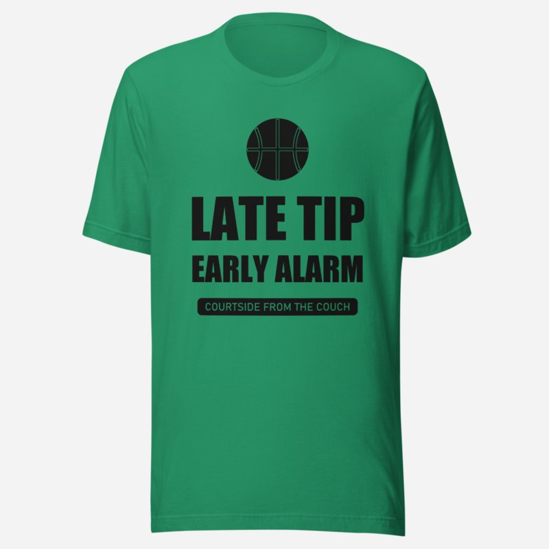RealTimeFam Late Tip, Early Alarm Game Night Tee Kelly