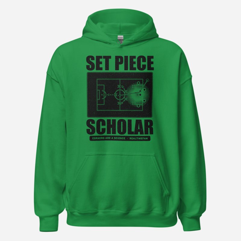 RealTimeFam Set Piece Scholar Fan Zone Hoodie Irish Green