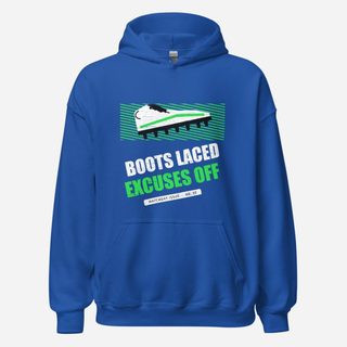 RealTimeFam Boots Laced Excuses Off Fan Zone Hoodie Royal