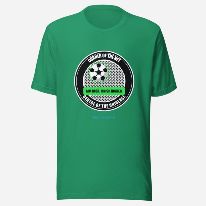 RealTimeFam Corner Of The Net Fan Zone Tee in Kelly