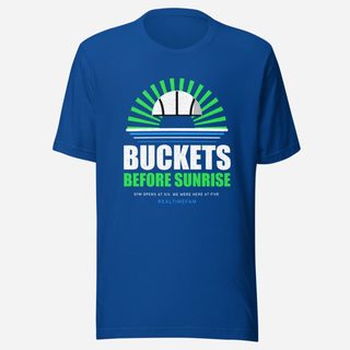RealTimeFam Buckets Before Sunrise Fan Zone Tee True Royal