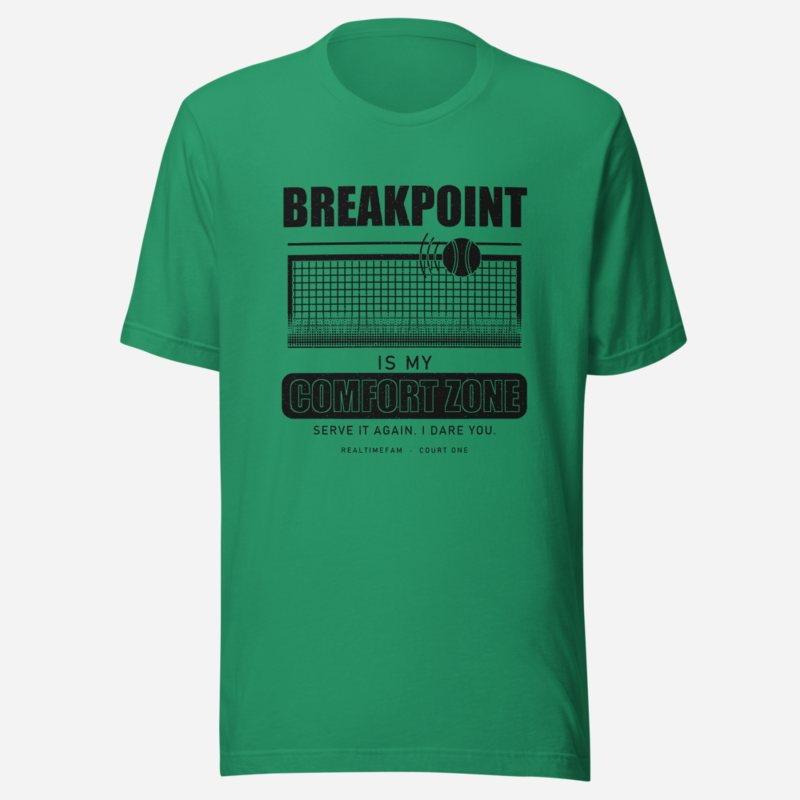 RealTimeFam Breakpoint Comfort Zone Fan Zone Tee Kelly