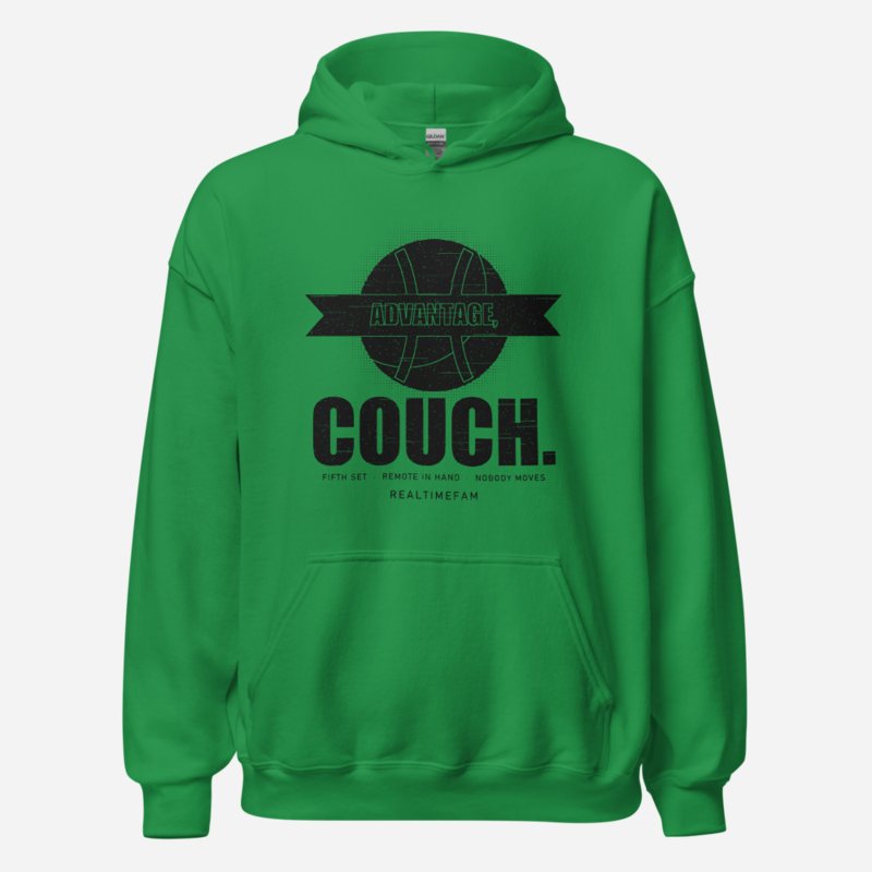 RealTimeFam Advantage Couch Fan Zone Hoodie Irish Green