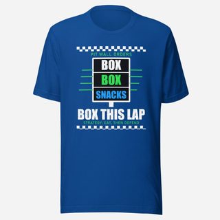 RealTimeFam Box This Lap Fan Zone Tee True Royal