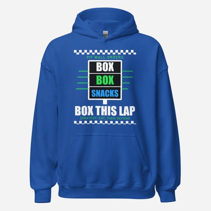 RealTimeFam Box This Lap Fan Zone Hoodie in Royal