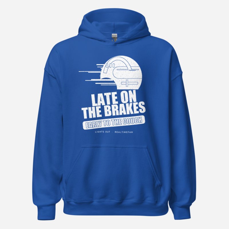 RealTimeFam Late On The Brakes Fan Zone Hoodie