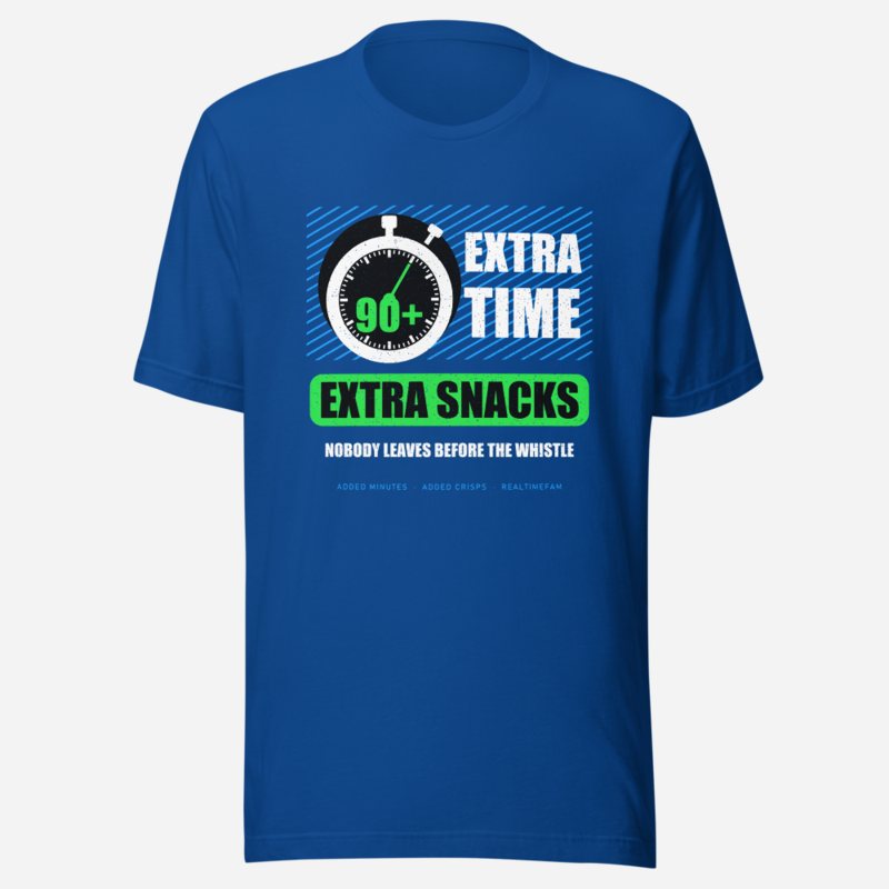 RealTimeFam Extra Time Extra Snacks Fan Zone Tee
