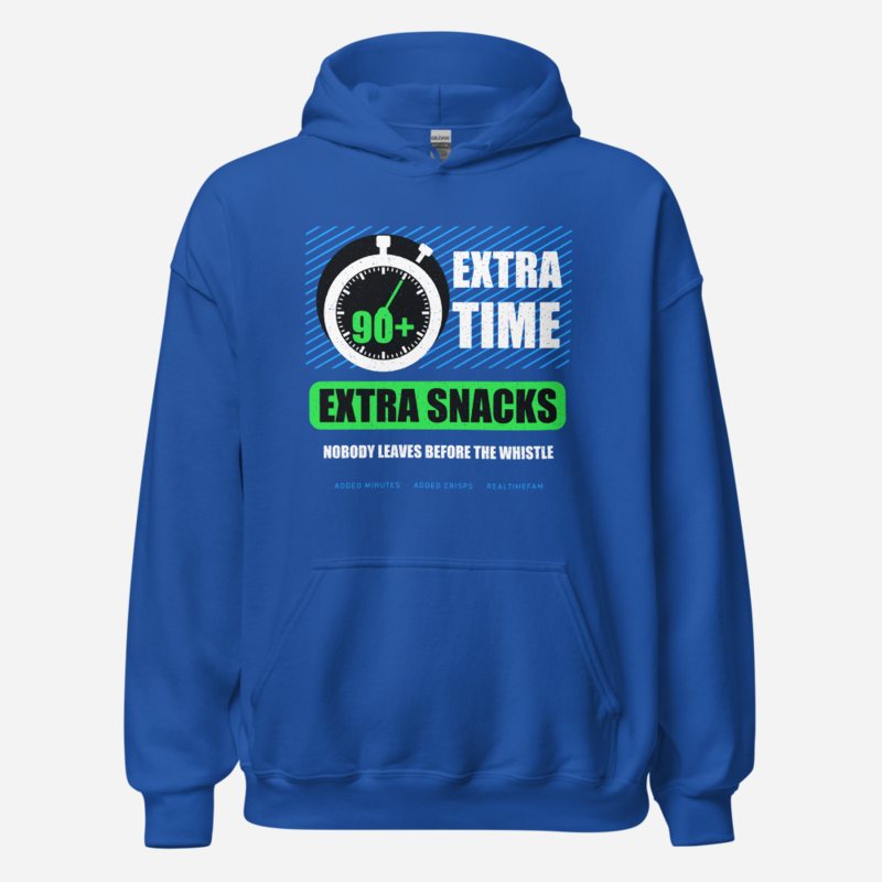 RealTimeFam Extra Time Extra Snacks Fan Zone Hoodie