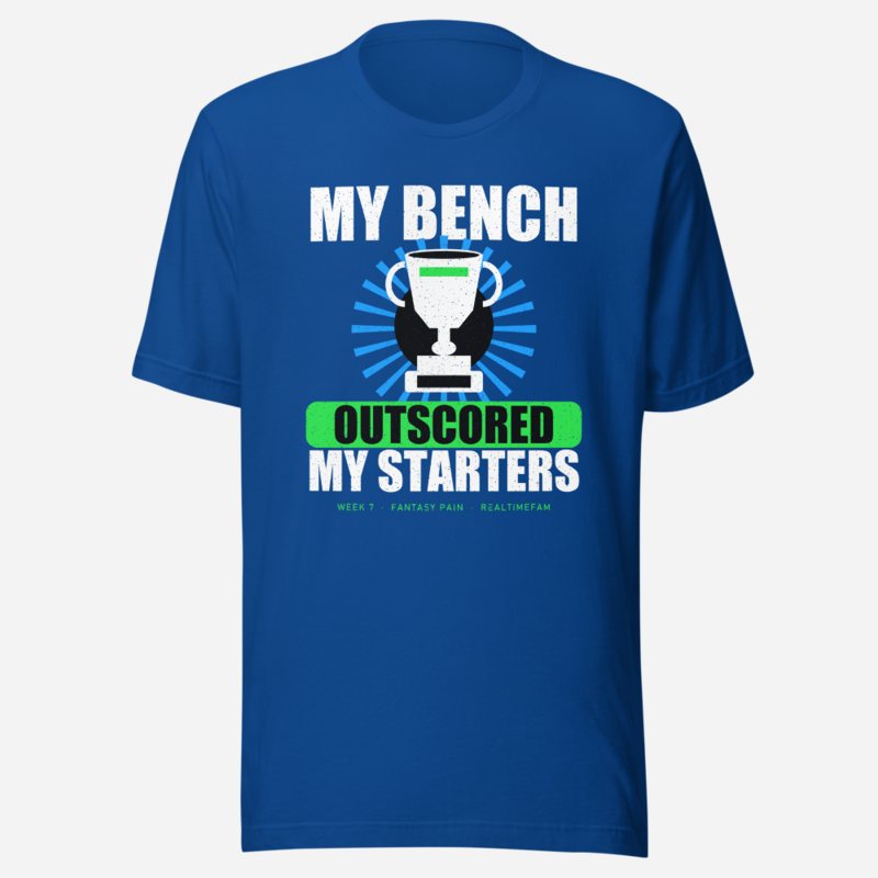 RealTimeFam My Bench Outscored Fan Zone Tee