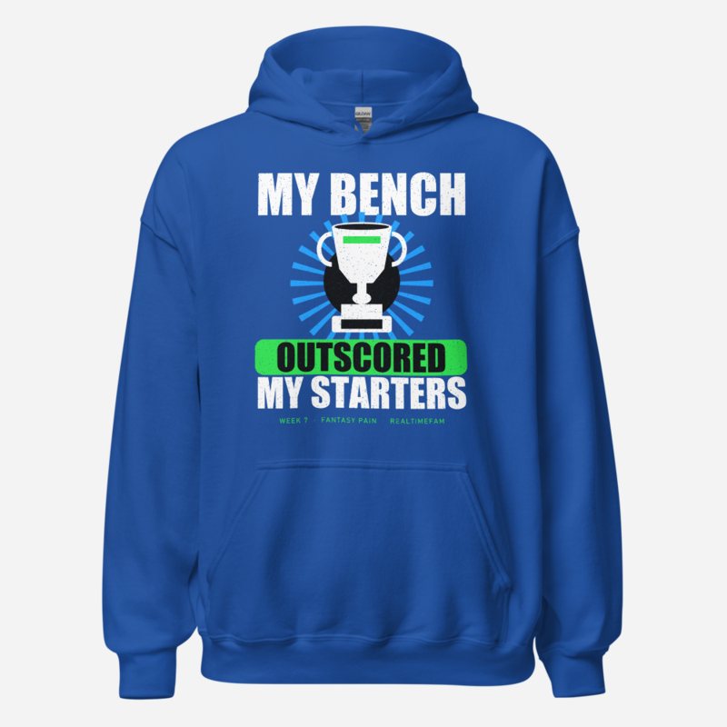 RealTimeFam My Bench Outscored Fan Zone Hoodie