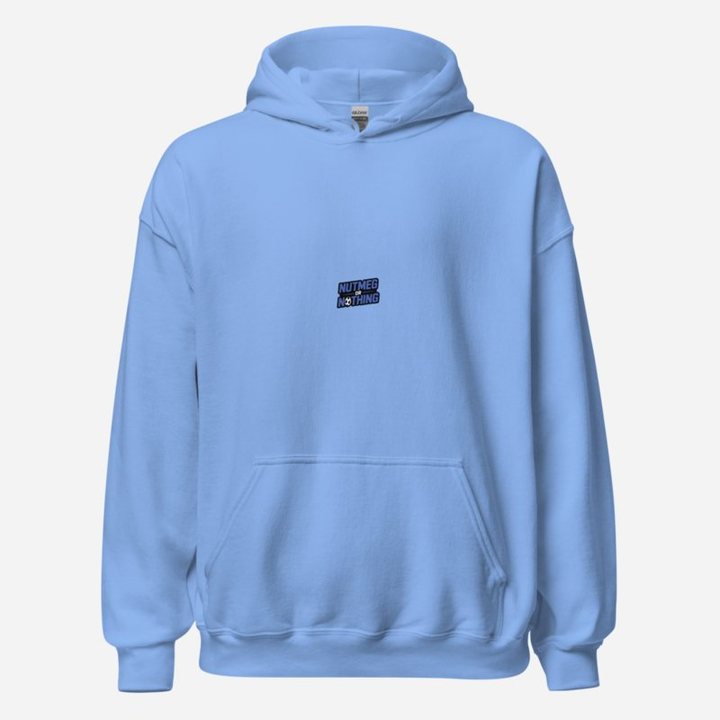 RealTimeFam Nutmeg Or Nothing Hoodie in Carolina Blue