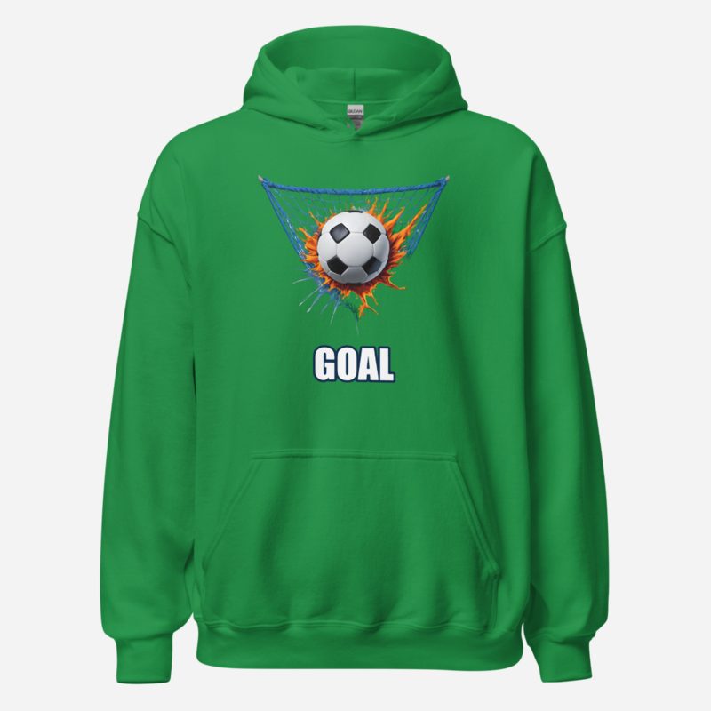 RealTimeFam Goal Net Ball Hoodie in Irish Green