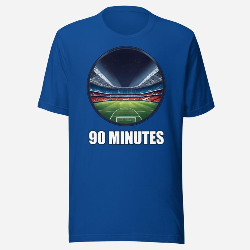 RealTimeFam 90 Minutes Stadium Tee True Royal