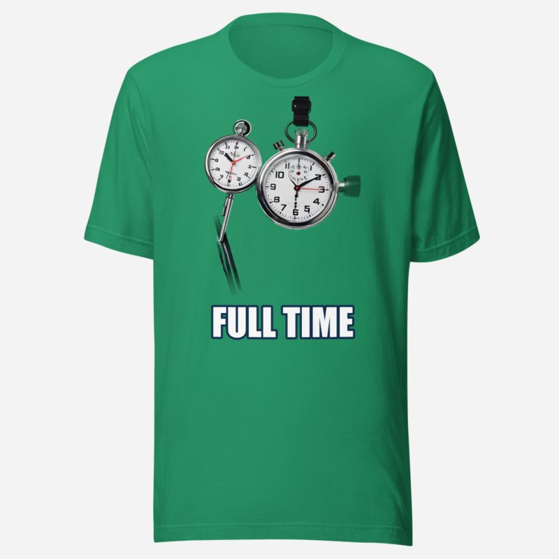 RealTimeFam Full Time Whistle Tee in Kelly
