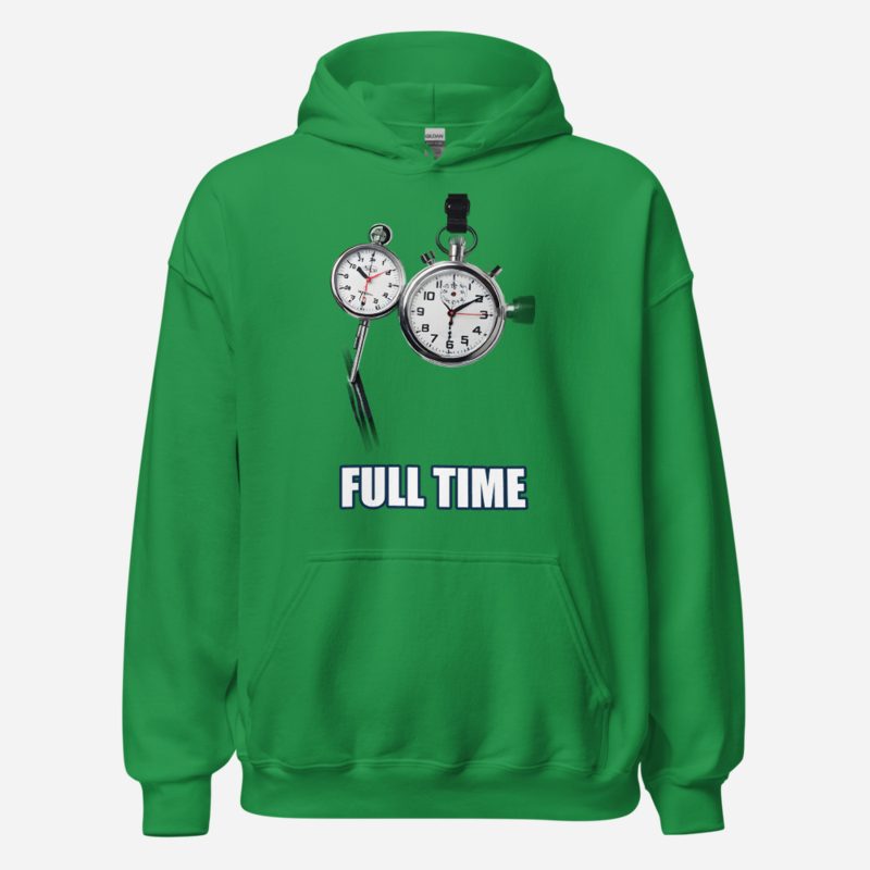 RealTimeFam Full Time Whistle Hoodie in Irish Green