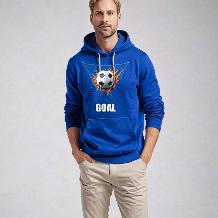 RealTimeFam Goal Net Ball Hoodie in Royal